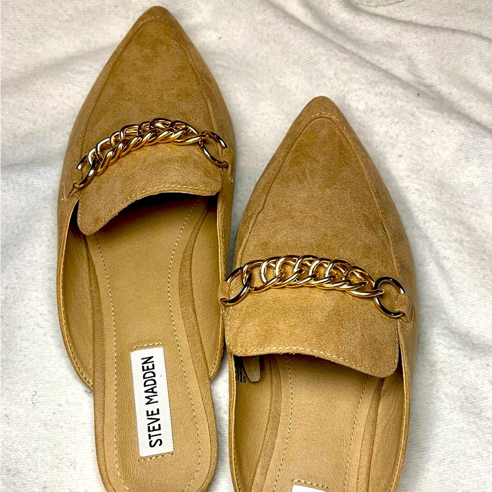 Steve Madden Chained Mules EUC